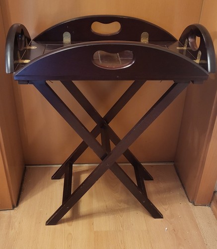 Tablett tisch mahagoni stil - tablett,