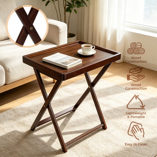 Tabletttisch holz klapptisch - tabletttisch,