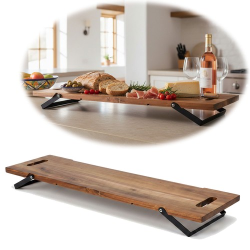 Xxl akazie serviertablett 67cm - akazie,