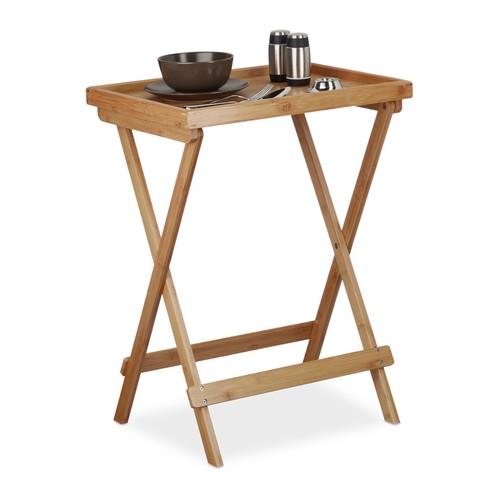 Tabletttisch klapptisch bambus - tabletttisch,