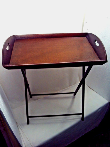 Holz beistelltisch vintage - holz,